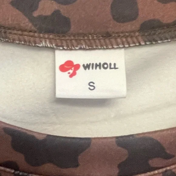 Leopard Print Sweatshirt in Brown - Picture 4 of 6